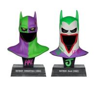 Mcfarlane DC Direct Prop Replica: Capucha Batman Hush Y Capucha Batman Knightfall Jokerized Gold Label Escala 1/3 2 Pack