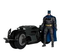 Batcycle with Batman. DC Multiverse. The Flash. McFarlane