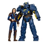 McFarlane Toys Figura Fallout 4 T-60 Vault Tec y Sole Survivor – Pack de 2, 18 cm