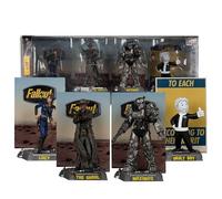 McFarlane Fallout Lucy, Maximus, The Ghoul & Vault Boy - Figuras posadas de 6 pulgadas, paquete de 4 juguetes