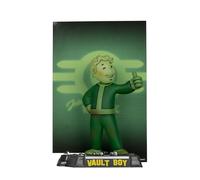McFarlane Fallout Vault Boy Glow in The Dark Edition Gold Label - Figura posada de 5 pulgadas