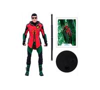 McFarlane Toys DC Gaming - Figura de acción de Robin de 7 Pulgadas con 22 Partes móviles, Figura Coleccionable de DC Gotham Knights con Base de Soporte y Tarjeta de Personaje Coleccionable única, a