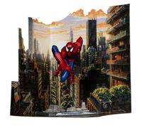 McFarlane Toys - Marvel Spider-Man Figura posada a escala 1:10 con escena (Spider-Man #6)