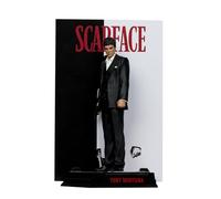 McFarlane Scarface Movie Maniacs - Estatua de PVC de Tony Montana (17 cm) | Movie Maniacs Sarface - Figura estática Tony Montana, 15,2 cm