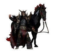 McFarlane Toys - Bloodaxe con Caballo (aparición: la Edad Oscura) Figura de acción de 7 Pulgadas, Paquete de 2 coleccionables Digitales