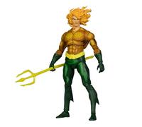 McFarlane Toys - DC Multiverse Aquaman (Justice League Task Force) Figura Build-A de 7 pulgadas