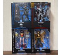 McFarlane Toys, DC Multiverso, Wonder Woman/Mr. Figura de acción de 7 pulgadas de Catwoman/Hawkgirl con daños por congelación/batalla, modelo de muñeca, kit de montaje. Original Box2
