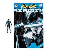 McFarlane Toys, DC Page Punchers, Figura de acción DC Comic Rebirth Nightwing de 3 Pulgadas con 5 Puntos de articulación, Figura Coleccionable de DC con cómic de Personajes, a Partir de 12 años
