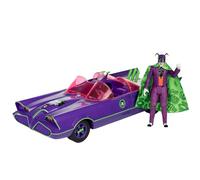 McFarlane Toys - DC Retro Batmobile & The Joker (Batman 66') Paquete de 2, Etiqueta Dorada, Exclusivo de Amazon