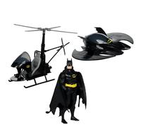 McFarlane Toys - DC Super Powers Batman con Batwing y Whirlybat, paquete de 3, etiqueta dorada, exclusivo de Amazon
