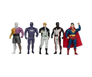 McFarlane Toys - DC Super Powers Superman Movie Paquete de 5 Etiquetas Doradas