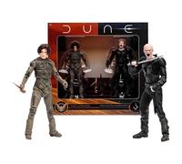 McFarlane Toys Dune: Part Two Paul Atreides & Feyd-Rautha Harkonnen - Figuras de acción de 7 Pulgadas, Paquete de 2 - Ultra articulación, Crysknife, Espada y Tarjetas de Arte coleccionables