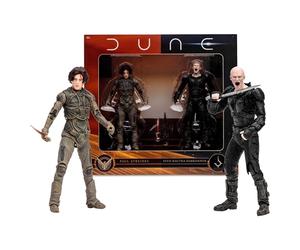 McFarlane Toys Dune: Part Two Paul Atreides & Feyd-Rautha Harkonnen - Figuras de acción de 7 Pulgadas, Paquete de 2 - Ultra articulación, Crysknife, Espada y Tarjetas de Arte coleccionables