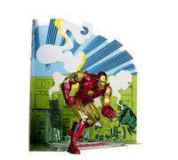 McFarlane Toys - Figura posada a escala 1:10 de Marvel Iron Man con escena (The