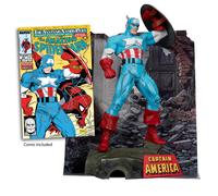 McFarlane Toys - Figura posada de Marvel Capitán América a escala 1:6 con escena