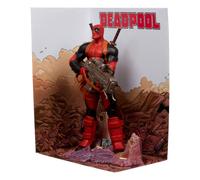 McFarlane Toys – Coleccionable Marvel Deadpool a escala 1:6 con escena y cómic (Deadpool #1)