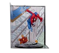 McFarlane Toys - Marvel Spider-Man coleccionable a escala 1:10 con escena (The Amazing Spider-Man #302)