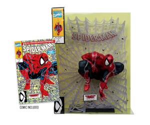 McFarlane Toys - Marvel Spider-Man - Coleccionable a escala 1:6 con escena | Marvel Figura estática coleccionable de 9 pulgadas, escala 1/6, escena posada - Spider-Man #1
