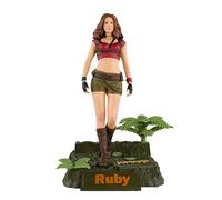 McFarlane Toys Movie Maniacs Ruby Roundhouse Figura a Escala de 6 Pulgadas - Jumanji: The Next Level Coleccionable con artículo de bonificación Exclusivo, Base Ambiental, Fondo Impreso y Tarjeta de