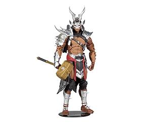 McFarlane Toys TM11048 Mortal Kombat 7IN Figuras WV7-SHAO (Platinum KAHN), Multicolor