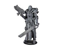 McFarlane Toys, Warhammer 40000 Adepta Sororitas Battle Sister Figura de acción con 22 partes móviles, figura coleccionable de Warhammer sin pintar con base de soporte de coleccionista, personaliza tu