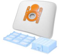 McFilter: 10 bolsas para aspiradora + 1 filtro HEPA + 1 filtro de protección del motor, aptas para Bosch BSG6 y Siemens VS06G, serie 00578863, BBZ41FGALL, VZ01MSF
