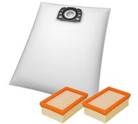 McFilter: 10 bolsas para aspiradora + 2 filtros planos, para Kärcher WD4, WD5, WD6, MV4, MV5, MV6; alternativa a KFI 487+, KFI 4410, 2.863-006.0 y 2.863-005.0; aspiradoras multiuso - tipo de bolsa KA 33