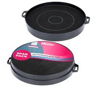 McFilter: 2 filtros de carbón activo de Ø 210 mm para campanas extractoras, compatibles con Constructa 00353121, Bosch/Neff DHZ5140, Bauknecht 481281718524 y AEG/Juno 902979371/9