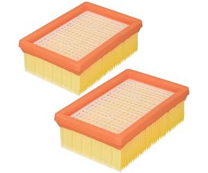 McFilter | 2 filtros de pliegues planos adecuados para Kärcher WD4, WD5, WD6, MV4, MV5, MV6, alternativa para aspiradora multiuso KFI 4410 2.863-005.0, aspiración en húmedo/seco sin cambio de filtro