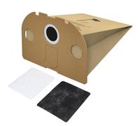 McFilter | 20 bolsas de aspiración adecuadas para Vorwerk Tiger VT 250, VT 251, VT 252 | VT250, VT251, VT252 incl. 2 filtros de aire de escape y 2 filtros de motor