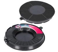 McFilter | 2x filtro de carbón activo para campana extractora adecuado para filtro de carbón AEG 9029800506 + 9029793610, Elice Modelo Type48, Whirlpool 480122101262, IKEA Nyttig FIL900