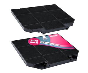 McFilter | 2x filtros de carbón activado para campana extractora EFF72, adecuado para Bosch 00668491, AEG 9029793636, Faber 112.0157.243, 003.953.51, NYTTIG FIL 650 - Filtro para campana extractora