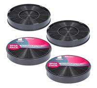 McFilter: 4 filtros de carbón activo de Ø 200 mm, EFF62, juego de 4 unidades para campanas; para los filtros de carbón Franke 112.0016.755, AEG 9029793578, Bosch/Siemens 00748732 y Miele 6532971