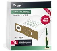 McFilter 6-18 Bolsas de aspiradora compatibles con Vorwerk Kobold VK 130, VK 131 SC, microfieltro multicapa | Tipo V 8331