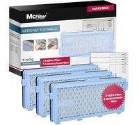 McFilter I 3 HEPA + 3 filtros de protección del motor I Alternativa para SF-HA 50 compatible con Miele Compact C1 C2, Complete C2, S8340, S4000, S5000, S6000, S8000 Serie, S2, S3, S4, S5, S6 Serie