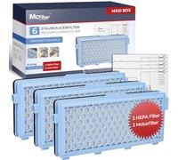 McFilter I 3 HEPA filtro adecuado para Miele Compact C1 C2, Complete C2, S8340, S8360 S4000, S5000, S6000, S8000 Serie, S2, S3, S4, S5, S6 Serie, aspiradoras I Alternativa para SF-HA 50, SF-AP 50