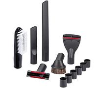 McFilter | Juego de boquillas 12 piezas compatible con MAKITA VC2010L VC2012L VC2512L VC3011L VC3012L VC3511L | boquilla para hendiduras, cepillo para muebles, cepillo de aspiración, adaptador