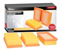 McFiltro I 3 filtros adecuados para Karcher WD4, WD5, WD6, MV4, MV5, MV6, 2.863-005.0 I KFI4410 I Filtro plisado plano para aspiradoras en seco y húmedo WD/MV 4 5 6 KWD 4 KWD 5 KWD 6 KNT 4