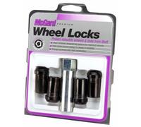 McGard 25112 Chrome/Black (M14 x 1.5 Thread Size) Tuner Style Cone Seat Wheel Lock, (Set of 4) by McGard