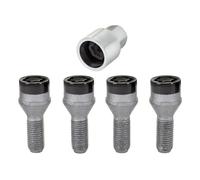 McGard 27178 Chrome/Black Bolt Style Cone Seat Wheel Locks (M12 x 1.5) - Set of 4