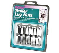 McGard 74043 Chrome Cone Seat Style Trailer Lug Nut Set (1/2"- 20 Thread Size) - Set of 10