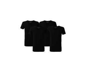 McGregor Premium - Stretch T-shirt - 4-pack Black Talla: S | Camisetas Básicas Outlet | Hombre | Negro