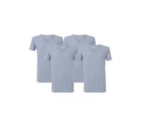 McGregor - Premium Stretch T-shirt - V-neck - 4-pack Grey Talla: M | Camisetas Básicas Outlet | Hombre | Gris
