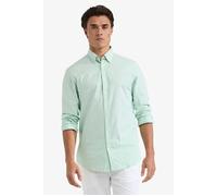 McGregor Stretch Oxford Shirt Small Stripe Light Green Talla: S | Camisas Casuales Outlet | Hombre | Verde