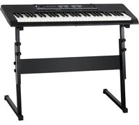 McGrey 6170 Teclado Portátil Safety Fix - 61 teclas, 200 sonidos/ritmos, batería/adaptador, MP3 USB, incluye micrófono y soporte, color negro.