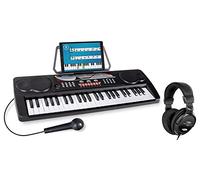 McGrey BK-4910BK Keyboard Para Principiantes Negro - Set In uriculares | Keyboard para principiantes con 49 teclas, 16 sonidos, 10 ritmos, 8 sonidos de percusión, 6 canciones demo, 5 mm jack), 5 kg