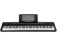McGrey BS-88LT Teclado para principiantes, 88 teclas iluminadas, 146 sonidos, funciones Split, Dual y Twinova, apariencia stagepiano, incluye pedal sustain, color negro.
