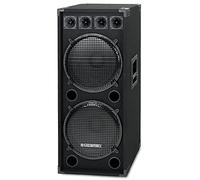 McGrey DJ-2522 Altavoz PA DJ de 2 Niveles 2X 38cm (15") Subwoofer 1500W (Pasivo, Sistema de 2 Vías, Caja de Madera)