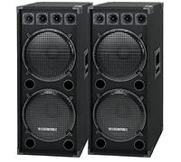McGrey DJ-2522 Sala de Fiesta/Caja DJ Par 2 x 1500W, 750W RMS (1500W MÁX)