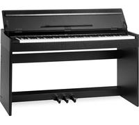 McGrey DP-18 SM Piano digital - 88 teclas contrapesadas con acción de martillo y dinámica táctil - 128 sonidos - Piano elèctrico función dual y split - tapa de teclado - 3 pedales - Negro mate